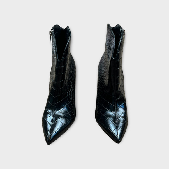 ❌SOLD❌Nine West | Umay Western Embossed Crocodile Booties | Size 9 NWOT - Picture 5 of 7